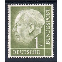 West Germany Pres Hess1954 Sg1120 1Dm olive M/MINT (U102)