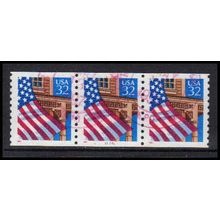 Used 2913 32c U.S. Flag Over Porch Very Fine PNC 91161/3 PA3512