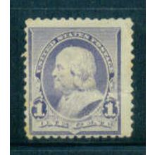 219 1c Benjamin Franklin Barely Clears MHR M01865