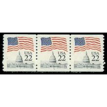 2115 22c U.S. Flag Very Fine MNH PNC 2/3 R0644