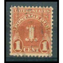 Used J80 1c Postage Due Barely Clears WA1273