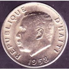 1958 Haiti 5 Centimes Coin