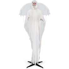 8.3 ft Halloween Standing Haunted Angel with Lighted Eyes and Automatic Wing ...