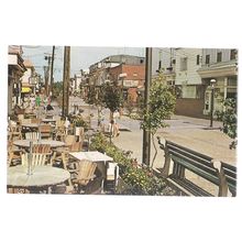 WASHINGTON STREET MALL, CAPE MAY, NEW JERSEY, USA unused vintage postcard =