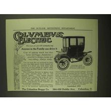 1909 Columbus Electric Brougham Car Ad - Anyone