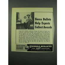 1954 Sierra Bullets Ad - Help Experts Collect Awards