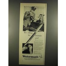 1955 Waterman's C/F Fountain Pen Ad - Imagine That