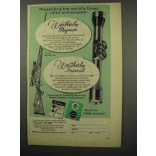 1955 Weatherby Magnum Rifle & Imperial Scope Ad