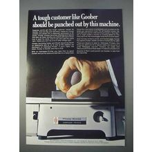 1966 Pitney-Bowes Addresser Printer Ad - Tough Customer