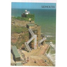 JACOB'S LADDER, SIDMOUTH, Devon. unused postcard by J salmon =