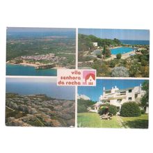 VILA SENHORA DA ROCHA, ALGARVE, PORTUGAL used postcard multi view 1989 =