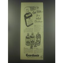 1954 Gordon's Dry Gin, Orange Gin, Lemon Gin and Shaker Cocktails Advertisement
