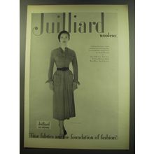 1949 Julliard Bontura Dress by Zweig-Talmack Ad - Julliard Woolens