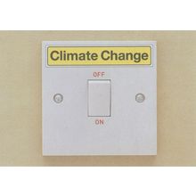 Climate Change Plug Wall Socket Electricity Campaign Postcard