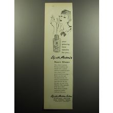 1957 Elizabeth Arden Basic Sheen Ad - Your glowing face speaks for you