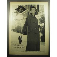 1957 Peck and Peck Coat Advertisement - Jr. Town Tweed