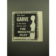 1957 Harper Book Advertisement - The Megstone Plot by Andrew Garve