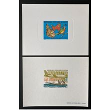Benin 1979 Mi. 184 - 185 Epreuve De Luxe Philexafrique Libreville Avion UPU