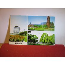 multiview, WIDNES, CHESHIRE used postcard by Kingsley 1979 pm =