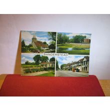 multiview, SANDERSTEAD, Surrey. unused vintage postcard by J Salmon =