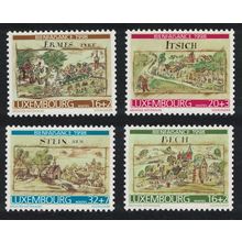 Luxembourg Villages 16th-century drawings 4v 1998 MNH SG#1486-1489 MI#1460-1463