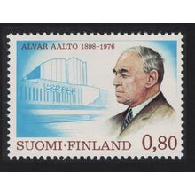 Finland Hugo Alvar Aalto architect Commemoration 1976 MNH SG#910