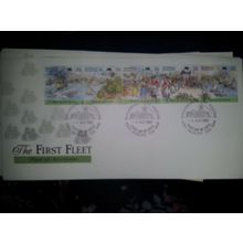 1987 australia FDC first day cover first fleet hobart postmark
