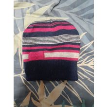 girls beanie hat miss understood brand size 7 - 10 years 54cm head with bow