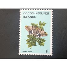 ICOLLECTZONE Cocos Islands 100 butterflies VF NH