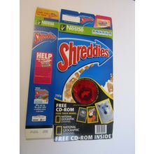 Nestle 2006 Shreddies Cereal Box National Geographic CD-ROM UNDERWATER