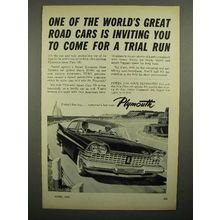 1959 Plymouth Sport Fury Car Ad - Trial Run!
