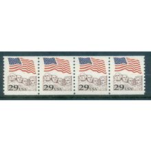 2523 29c U.S. Flag Fine MNH PNC 2/3+1 R0572
