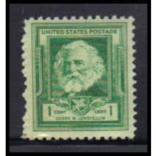 864 1c Henry Longfellow Fine MNH KA2483