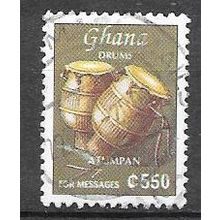 GHANA 1995 Drums OBLITERE ( USED )