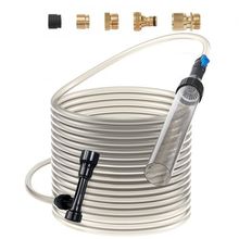 Aquarium Vacuum Gravel Cleaner, 50 ft PVC Hose Fish Tank Vacuum Gravel Clean...