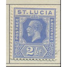 St. Lucia Stamp Scott #81, Mint Hinged