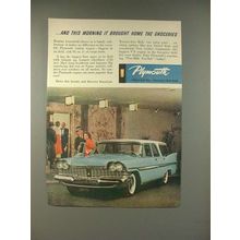1959 Plymouth Station Wagon Ad - Brought Home Groceries