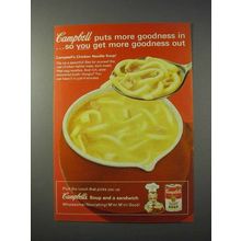 1963 Campbell's Chicken Noodle Soup Ad - Goodness