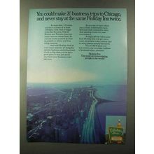 1973 Holiday Inn Ad - 20 Business Trips to Chicago