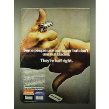 1974 Gillette Razor Blades Ad - Some People Use