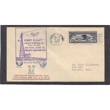 1st Flight C10 10c Spirit of St. Louis (Unkn Cachet-Typed/A) CV00898
