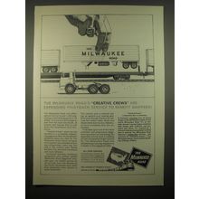 1966 The Milwaukee Road Railroad Ad - The Milwaukee's Road's Creative Crews
