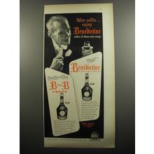 1951 Benedictine and B&B Liqueur Ad - After coffee.. enjoy Benedictine