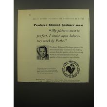 1952 Pathe Processing Ad - Great Motion Pictures - Edmund Grainger