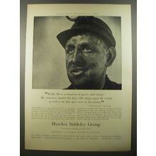 1954 Hawker Siddeley Group Ad - Public life is a situation of power and energy