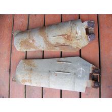 1970 DODGE CHALLENGER MUFFLER SHIELDS PAIR OEM