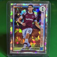 2022-23 Topps Merlin UEFA #38 Nayef Aguerd Atomic Refractor /250 WEST HAM UNITED