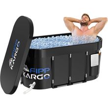 Ice Bath Tub for Athletes - 129 Gal Cold Plunge Tub for Recovery, Portable Batht