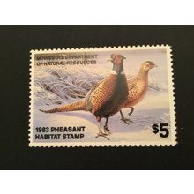 ICOLLECTZONE US Minnesota 1983 Pheasant Stamp VF NH