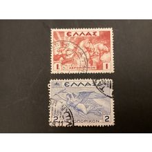 ICOLLECTZONE Greece C22-23 Very Fine used Airmail horses #2